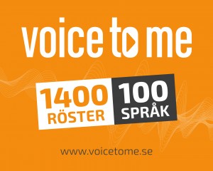 Voice To ME 1400 röster 100 språk
